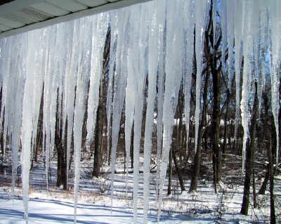最大級の氷柱